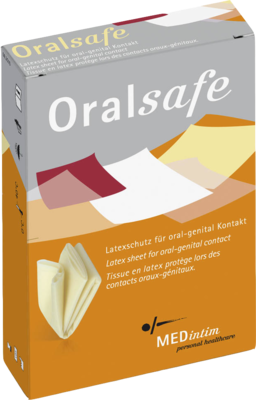 ORAL SAFE Latexschutztuch Vanille - 8Stk