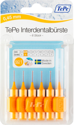 TEPE Interdentalbürste 0,45mm orange - 6Stk