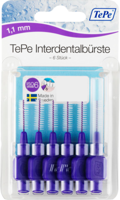 TEPE Interdentalbürste 1,1mm lila - 6Stk