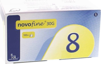 NOVOFINE Nadeln 30 G 8 mm - 100Stk - Insulininjektion & -Kanülen