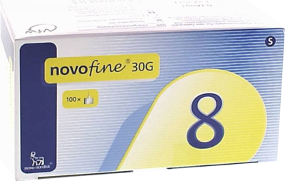 NOVOFINE Nadeln 30 G 8 mm - 100Stk - Insulininjektion & -Kanülen