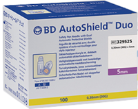 BD AUTOSHIELD Duo Sicherheits-Pen-Nadeln 5 mm - 100Stk