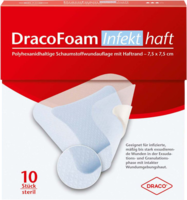 DRACOFOAM Infekt haft Schaumst.Wundauf.7,5x7,5 cm - 10Stk