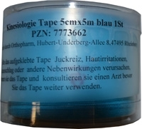 KINESIOLOGIE Tape 5 cmx5 m blau - 1Stk