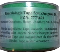 KINESIOLOGIE Tape 5 cmx5 m grün - 1Stk