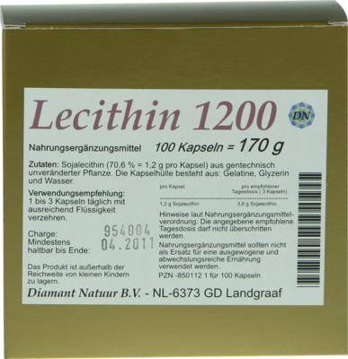 LECITHIN 1200 Kapseln - 100Stk
