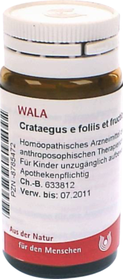 CRATAEGUS E foliis et fructibus D 2 Globuli - 20g