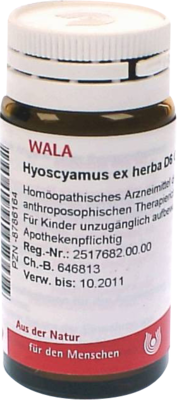 HYOSCYAMUS EX Herba D 6 Globuli - 20g