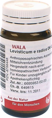 LEVISTICUM E radice D 6 Globuli - 20g