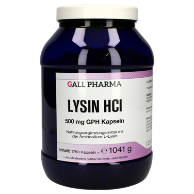 LYSIN HCL 500 mg GPH Kapseln - 1750Stk