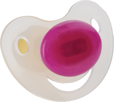 SAUGER Einschlaf Kirsche Latex o.Ring 6-18 M.pink - 1Stk
