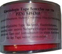 KINESIOLOGIE Tape 5 cmx5 m rot - 1Stk