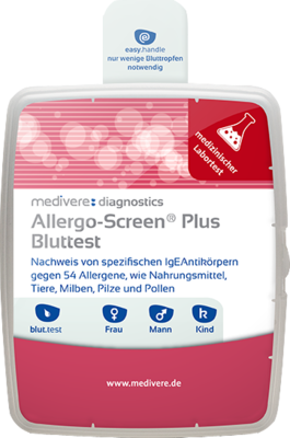 ALLERGO SCREEN Bluttest Nahrungsmittel plus - 1Stk