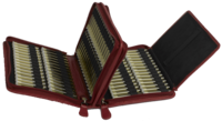 TASCHENAPOTHEKE 120er Leder f.1,5 g Gläser rot - 1Stk