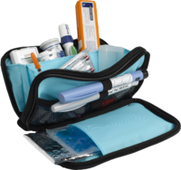 DIABETIKERTASCHE 4x11x21 cm Doppel Nylon schwarz - 1Stk