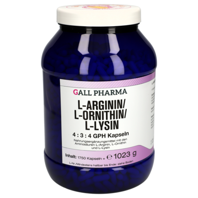 L-ARGININ/L-ORNITHIN/L-Lysin 4:3:4 GPH Kapseln - 1750Stk