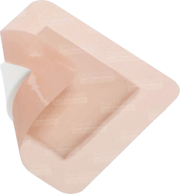 DRACOFOAM Haft sensitiv Schaumst.Wund.12,5x12,5 cm - 10Stk