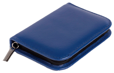 TASCHENAPOTHEKE 32er Rindleder mini 1,5 g Gl.blau - 1Stk