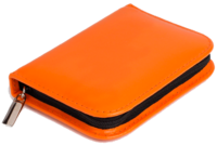 TASCHENAPOTHEKE 32er Rindleder mini 1,5 g Gl.oran. - 1Stk