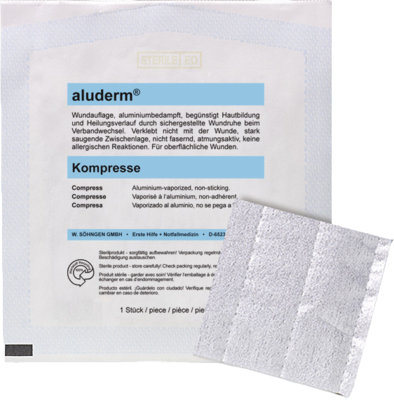 ALUDERM Kompressen 7,5x7,5 cm - 1Stk