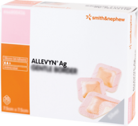 ALLEVYN Ag Gentle Border 7,5x7,5 cm Wundverband - 10Stk