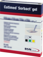 CUTIMED Sorbact Gel Kompressen 7,5x7,5 cm - 10Stk