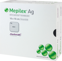 MEPILEX Ag Schaumverband 10x10 cm steril - 10Stk