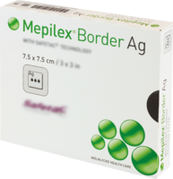 MEPILEX Border Ag Schaumverb.7,5x7,5 cm steril - 5Stk