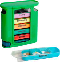 PILLENDOSE 7 Tage Wochenspender Kunststoff bunt - 1Stk