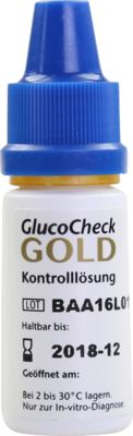 GLUCOCHECK GOLD Kontrolllösung hoch - 4ml