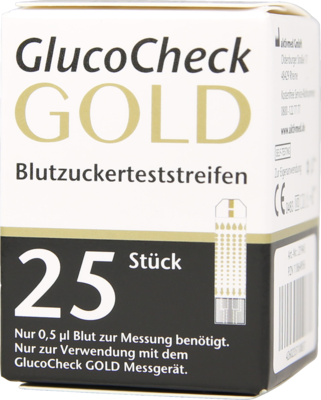 GLUCOCHECK GOLD Blutzuckerteststreifen - 25Stk