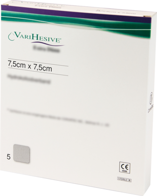 VARIHESIVE extra dünn 7,5x7,5 cm HKV hydroaktiv - 5Stk