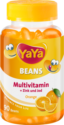 YAYA BEANS Orange Zink und Jod Kaudragees - 90Stk
