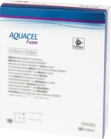 AQUACEL Foam adhäsiv 12,5x12,5 cm Verband - 10Stk