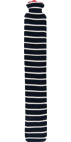 LONGI Gummi-Wärmflasche Strickbez.BW 2 l marine - 1Stk