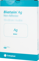 BIATAIN Ag Schaumverband 10x20 cm nicht haftend - 5Stk