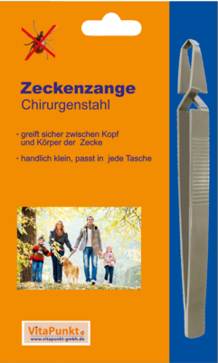 ZECKENZANGE geriffelt Chirurgenstahl - 1Stk
