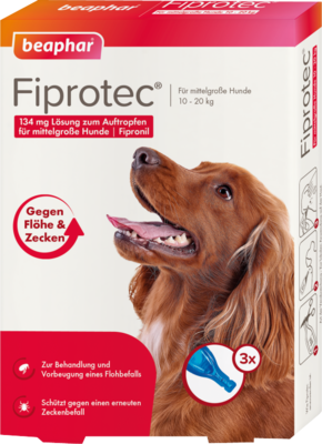 FIPROTEC 134 mg Lösung z.Auftr.f.mittelgr.Hunde - 3X1.34ml