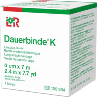 DAUERBINDE kräftig 6 cmx7 m - 1Stk