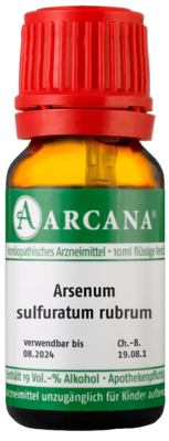 ARSENUM SULFURATUM rubrum LM 22 Dilution - 10ml