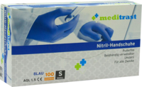 MEDITRAST Nitril Handschuh unste.puderfrei M blau - 100Stk