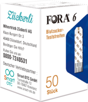 FORA 6 Blutzucker-Teststreifen - 50Stk