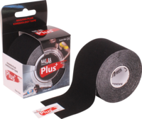NASARA Plus Kinesiologie Tape 5 cmx5 m schwarz - 1Stk