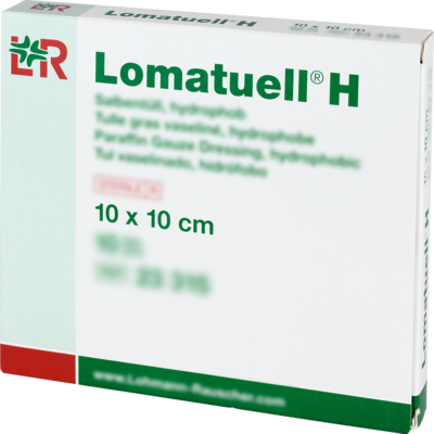 LOMATUELL H Salbentüll 10x10 cm steril - 10Stk