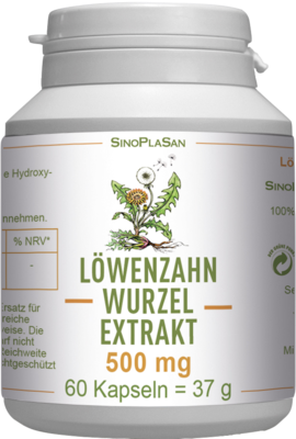 LÖWENZAHNWURZEL-Extrakt 500 mg Mono Kapseln - 60Stk
