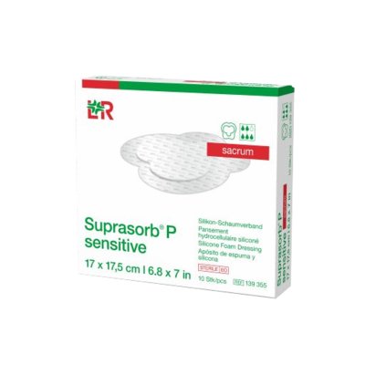SUPRASORB P sensitive PU-Schaumv.sacr.bor.17x17,5 - 10Stk