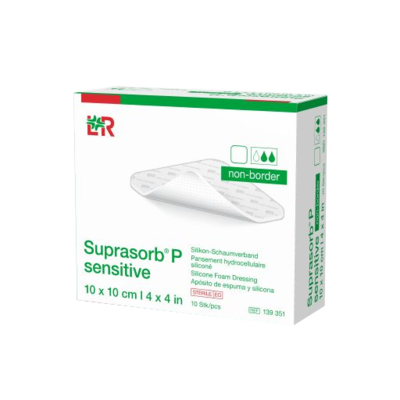 SUPRASORB P sensitive PU-Schaumv.non-bor.10x10cm - 10Stk