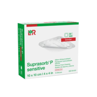 SUPRASORB P sensitive PU-Schaumv.border 10x10cm - 10Stk