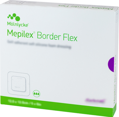MEPILEX Border Flex Schaumverb.haft.12,5x12,5 cm - 10Stk