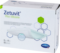 ZETUVIT Plus Silicone steril 8x8 cm - 10Stk